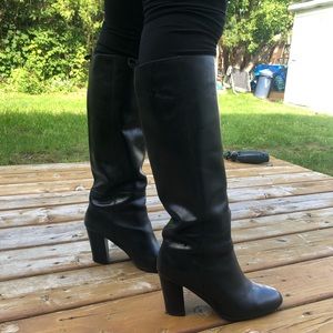 Large leather boots